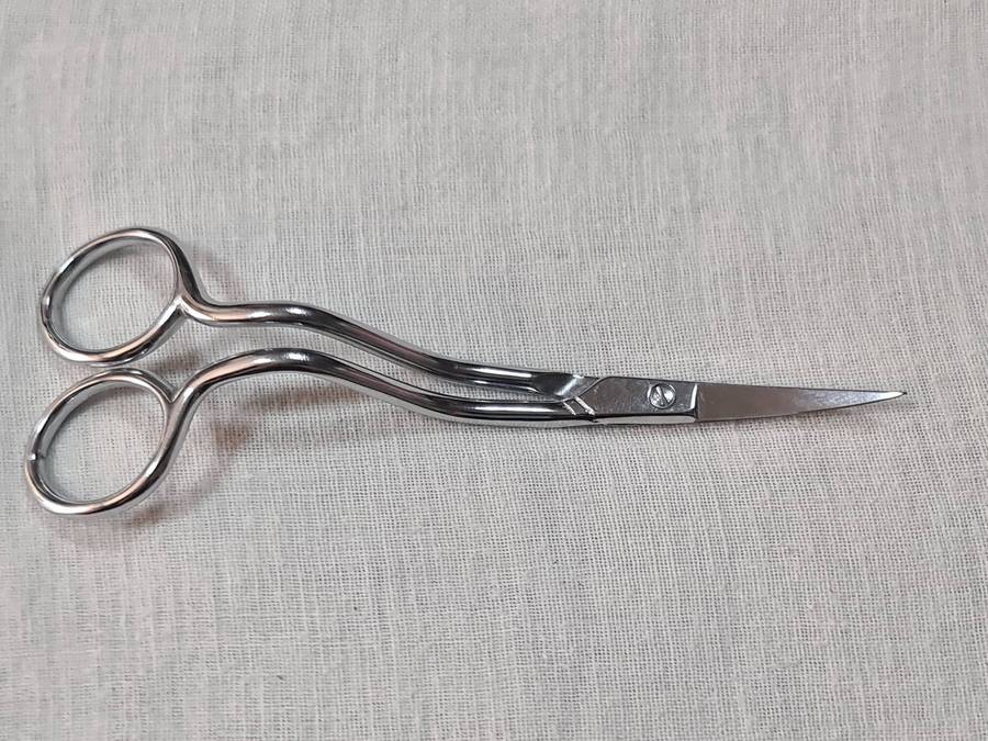 Fraliz Machine Scissors, Step Handle + Curved Blade