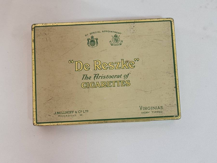 "De Reszke" The Aristocrat of cigarettes tin