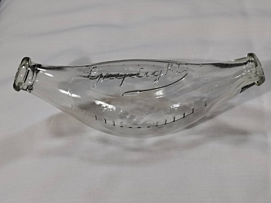 Grip tight circa 1950 baby glass bottle