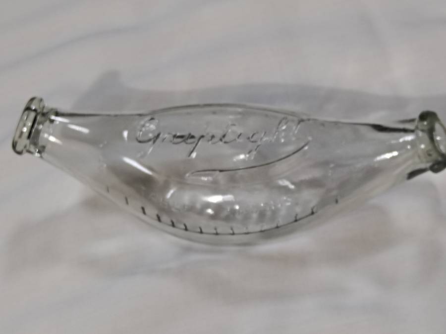 Grip tight circa 1950 baby glass bottle