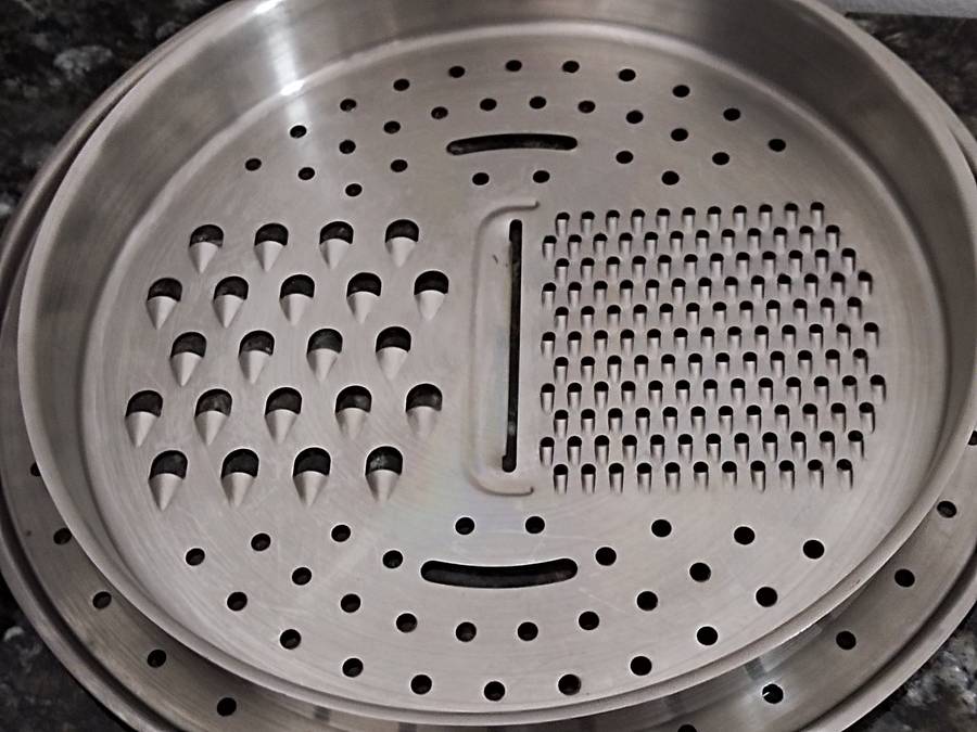Stainless steel Colander and a steamer/ grater