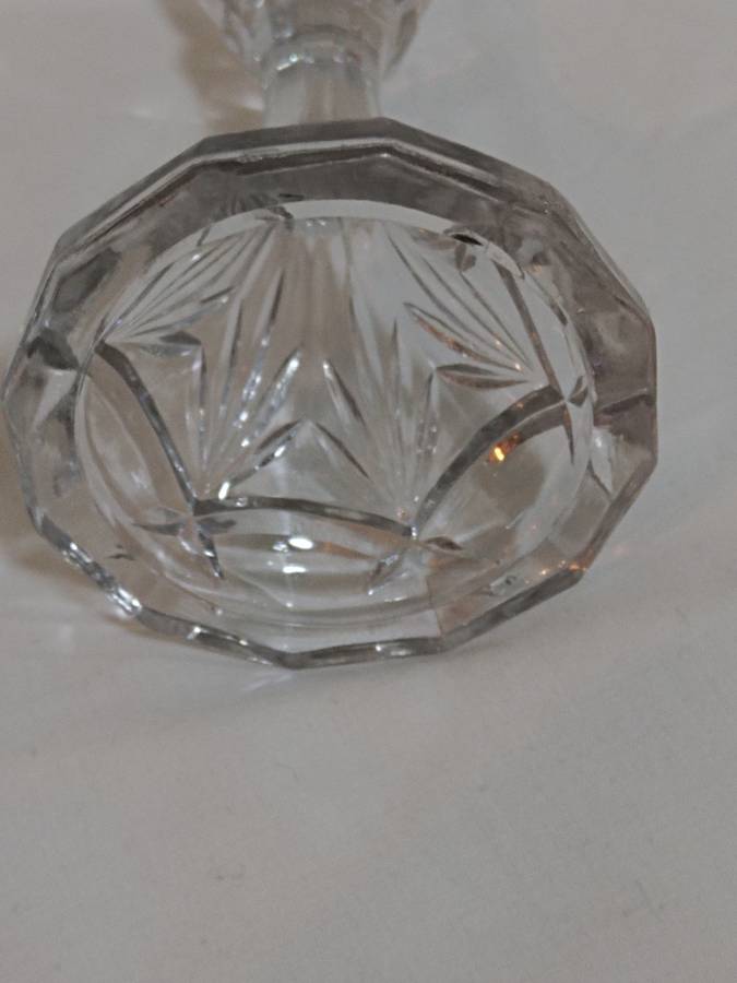 20th Century Pressed Glass candlestick