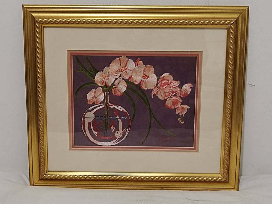 Stunning long and short stich tapestry