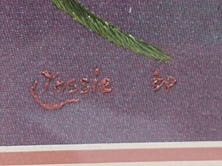 Stunning long and short stich tapestry