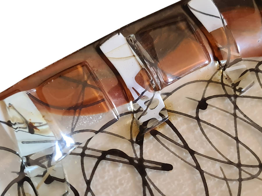 Lovely Art Glass serving plate