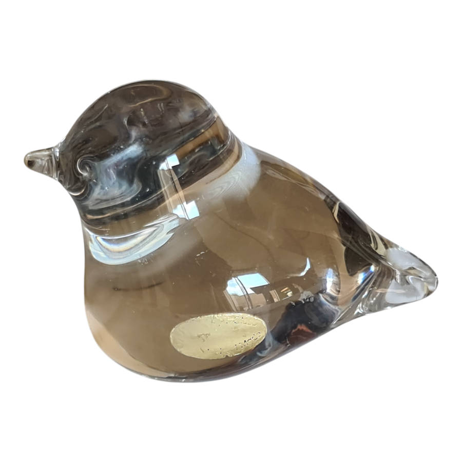 Wedgwood England glass bird paperweight