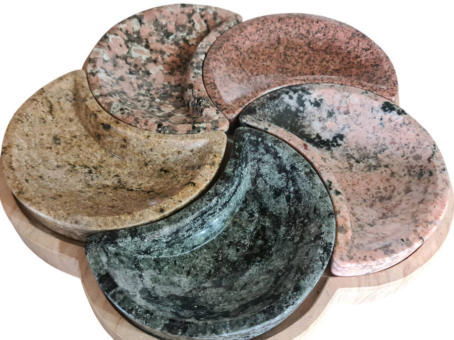 Vintage Stone snack tray