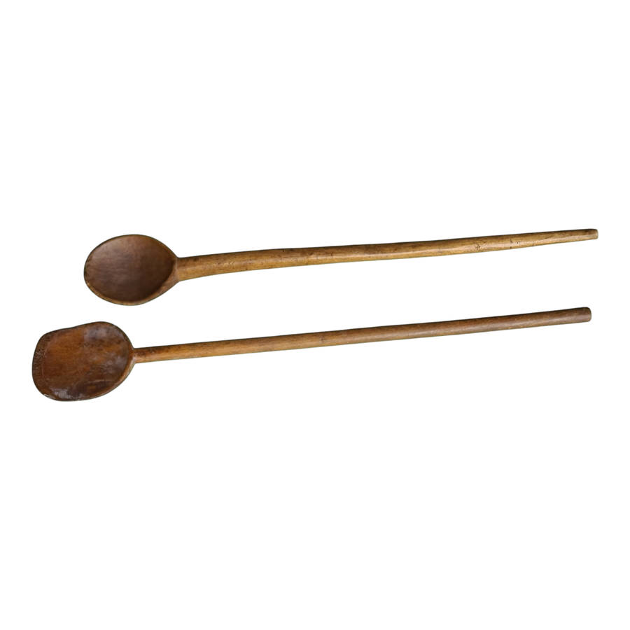 African: Two wooden Zulu Spoons