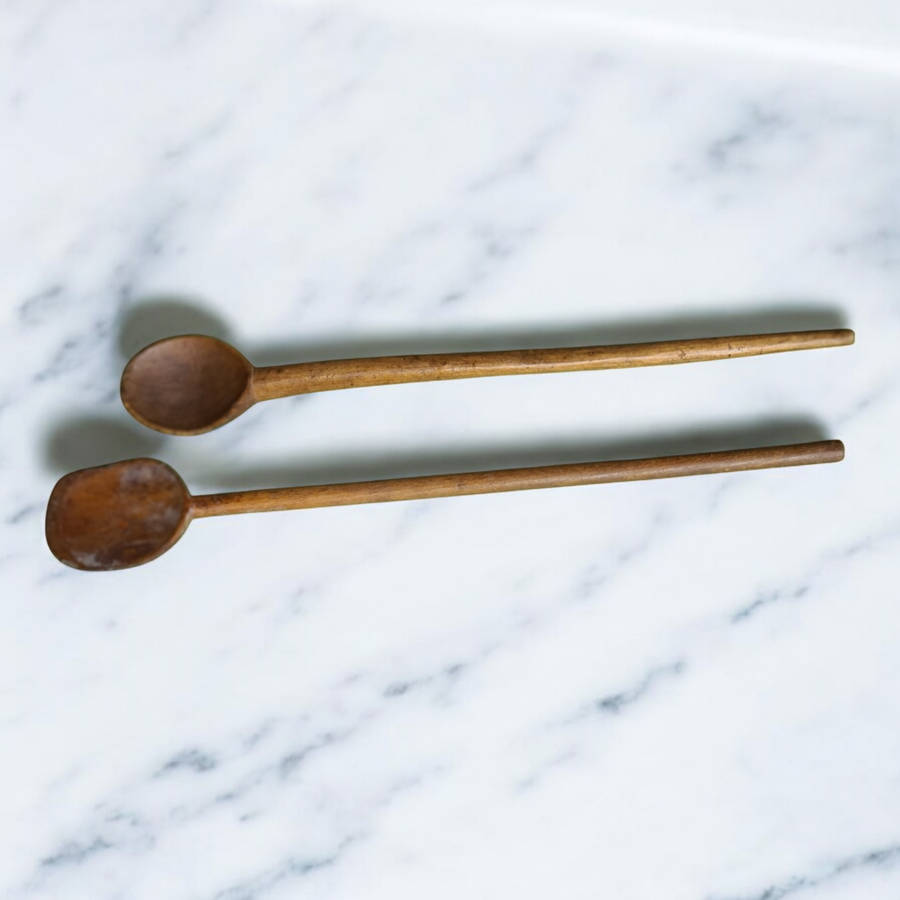 African: Two wooden Zulu Spoons