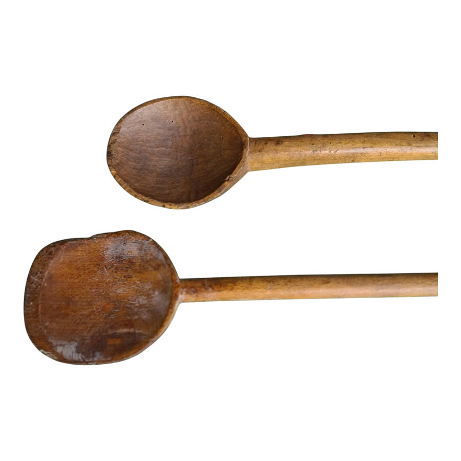 African: Two wooden Zulu Spoons