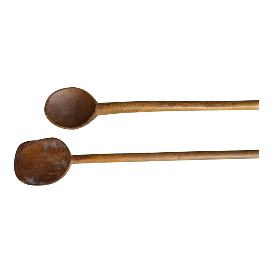 African: Two wooden Zulu Spoons