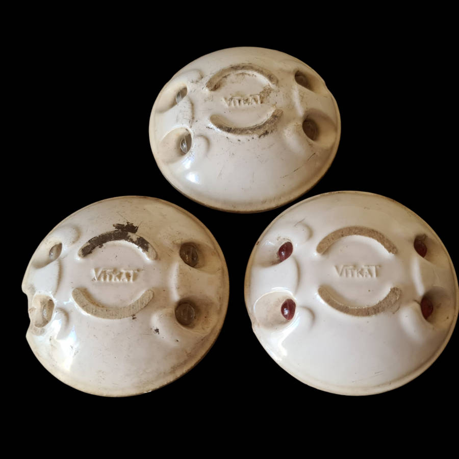 Vintage Porcelain Vitkat Cat eys/road studs