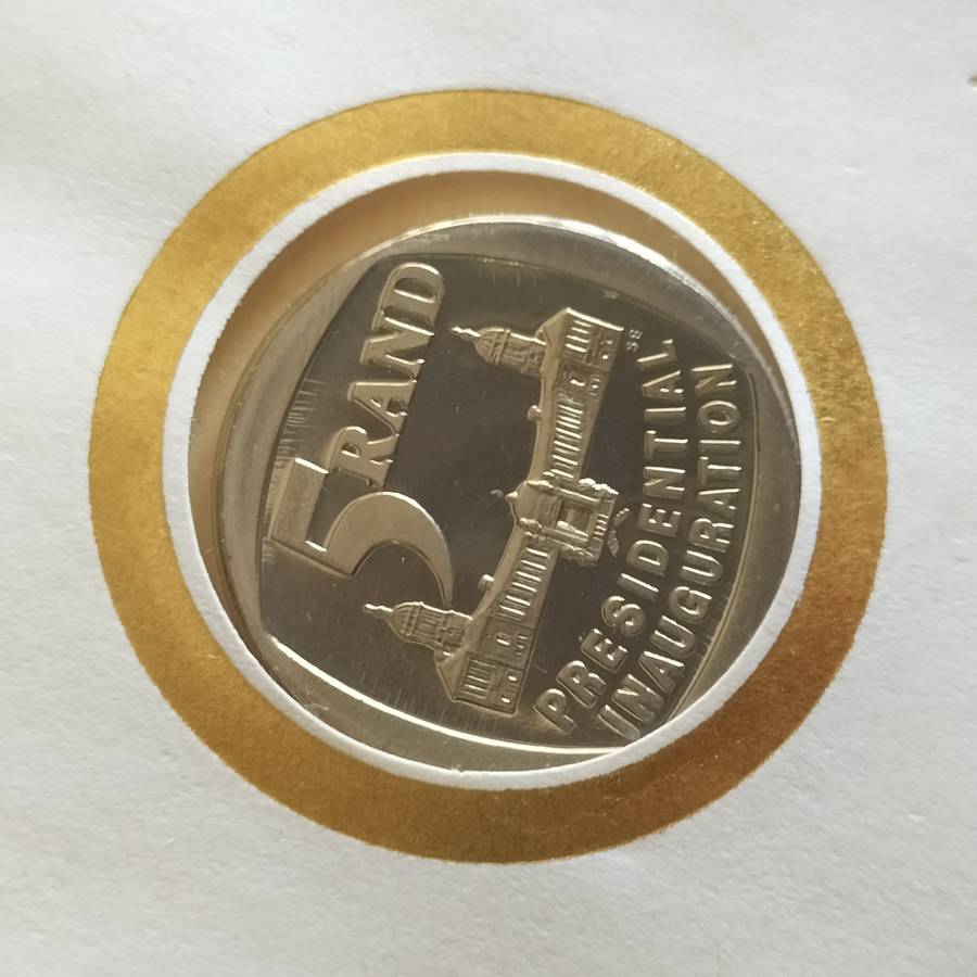 TEN 1994 MANDELA INAUGURATION COIN COVERS.