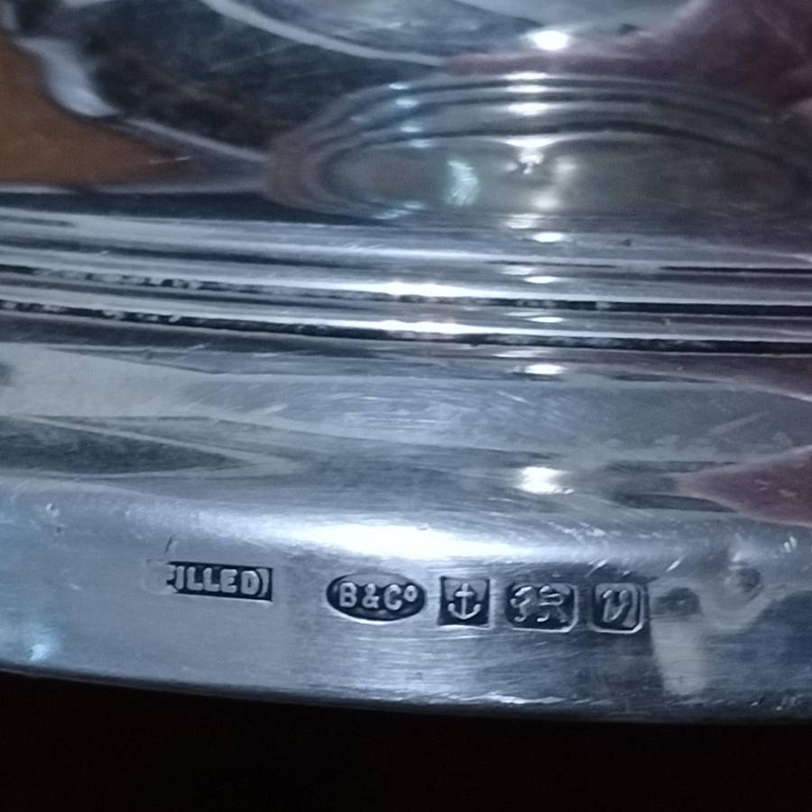 STERLING SILVER CANDLESTICK .