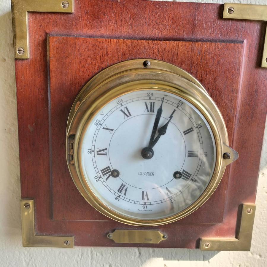 VINTAGE WEST-GERMANY "HUGER" CLOCK.