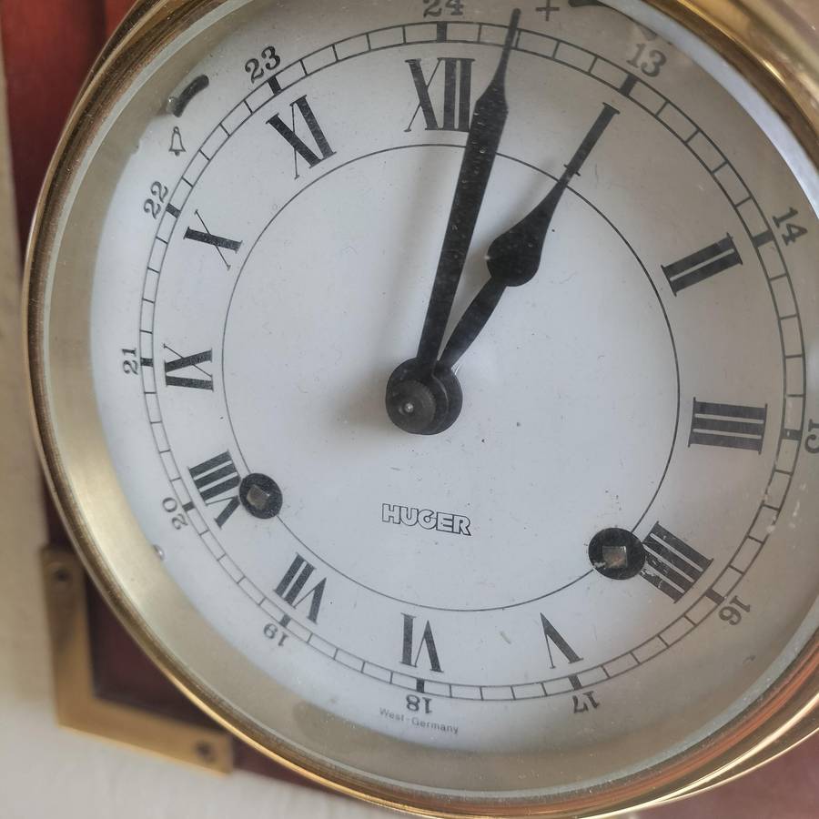 VINTAGE WEST-GERMANY "HUGER" CLOCK.