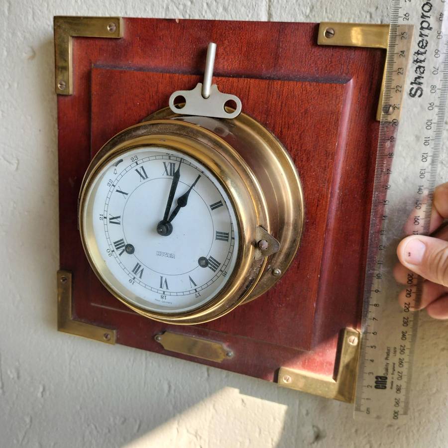 VINTAGE WEST-GERMANY "HUGER" CLOCK.