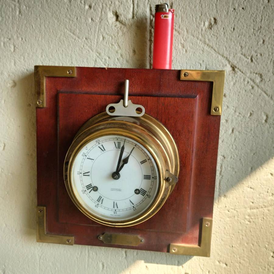 VINTAGE WEST-GERMANY "HUGER" CLOCK.