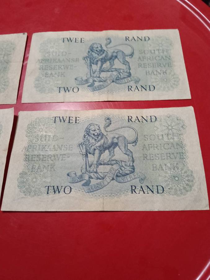RARE SET FOUR R2 BANK NOTES.