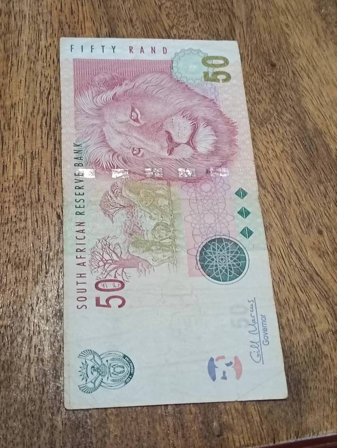 S A "GILL MARCUS" R50 AND "AA" R100 BANKNOTE.