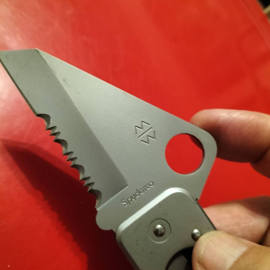 RARE SPYDERCO CARD KNIFE.