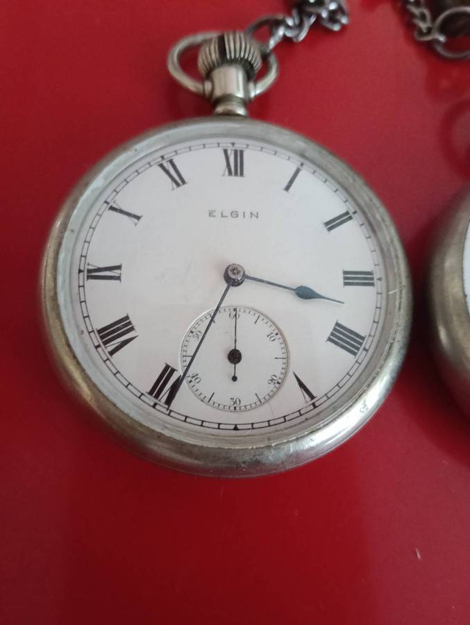 ELGIN AND WOLF BROS POCKET WATCHES.