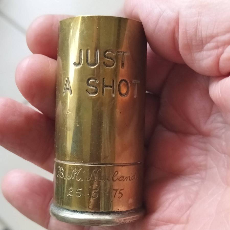 RHODESIA ARMY BAG, R1/FN HAND GUARD, AND FLAIR SHELL