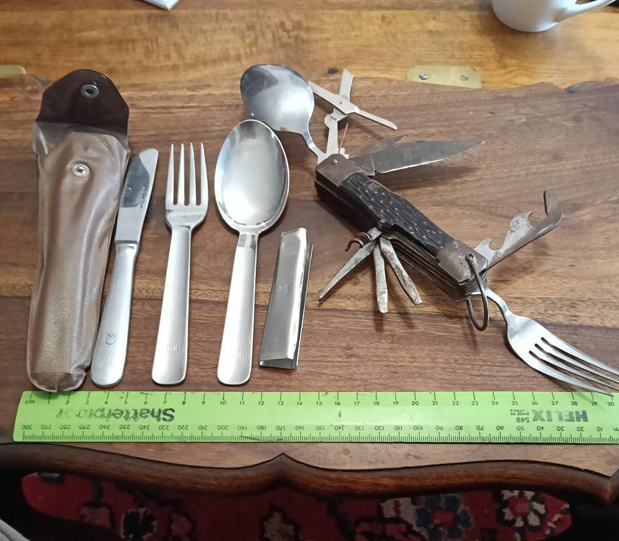 S A D F MESS KIT,,AND VINTAGE MULTI TOOL.