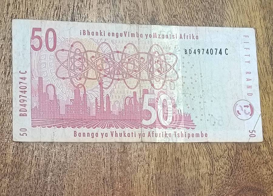 S A "GILL MARCUS" R50 AND "AA" R100 BANKNOTE.