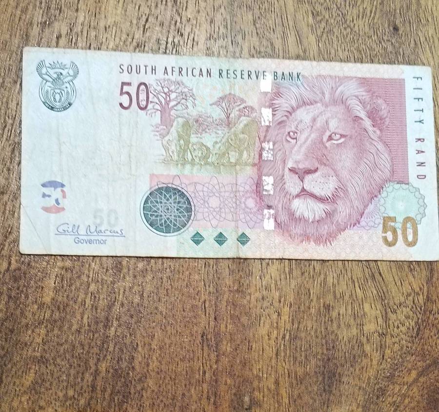 S A "GILL MARCUS" R50 AND "AA" R100 BANKNOTE.