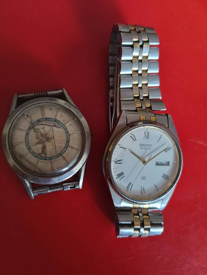 ERNEST BOREL, AND SEIKO MENS WATCHES.