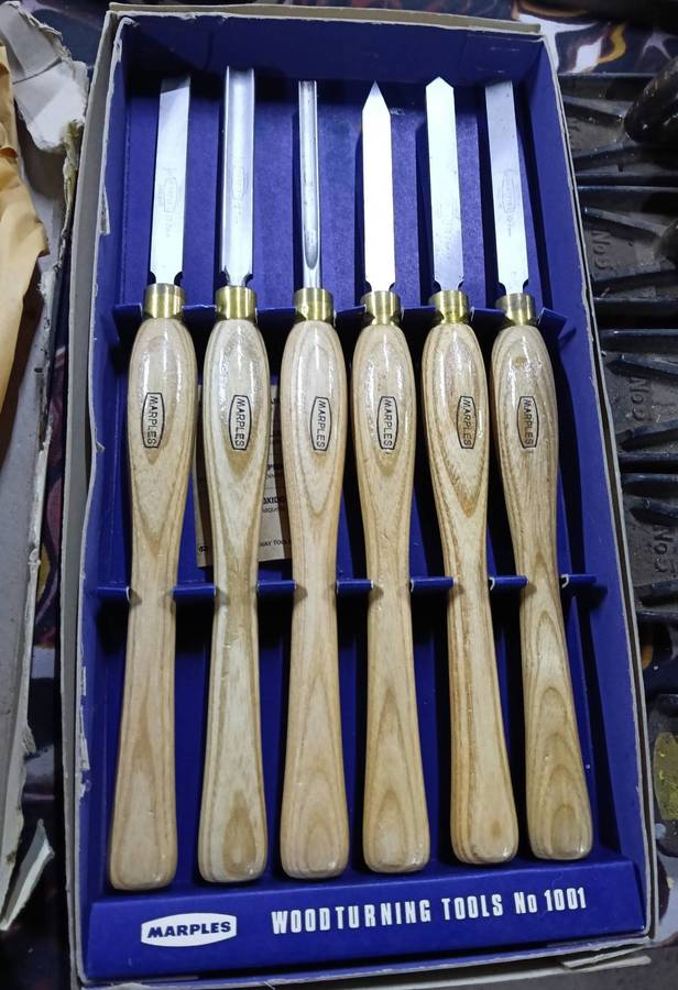 MARPLES WOOD LATHE TOOLS.