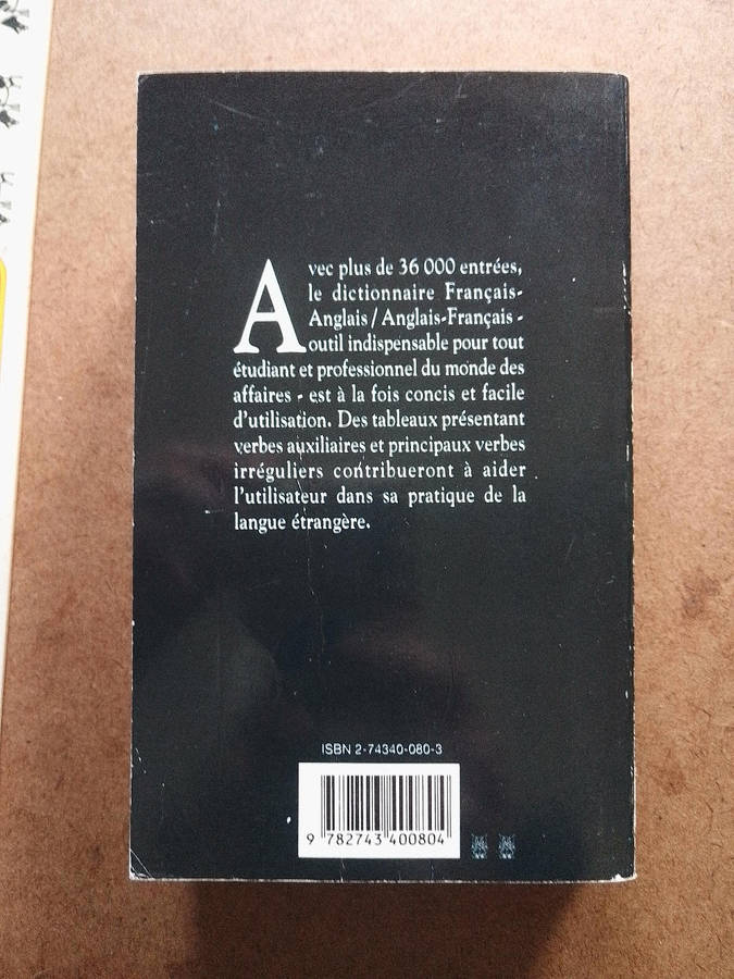Dictionnaire - Français -Anglais