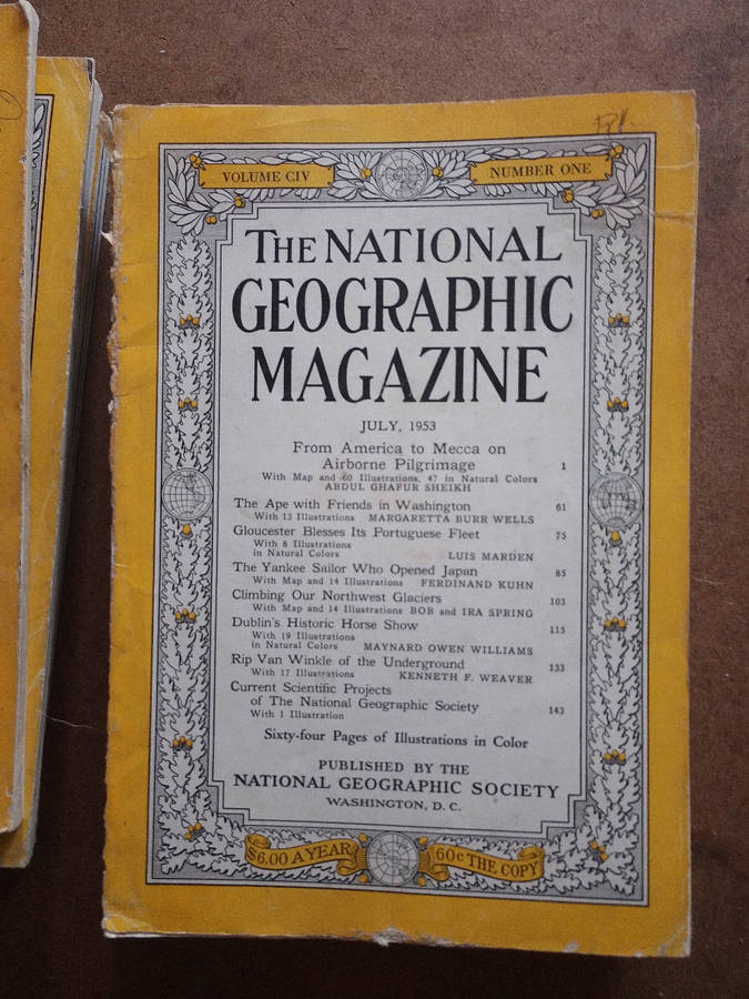 National Geographic Magazines - various years