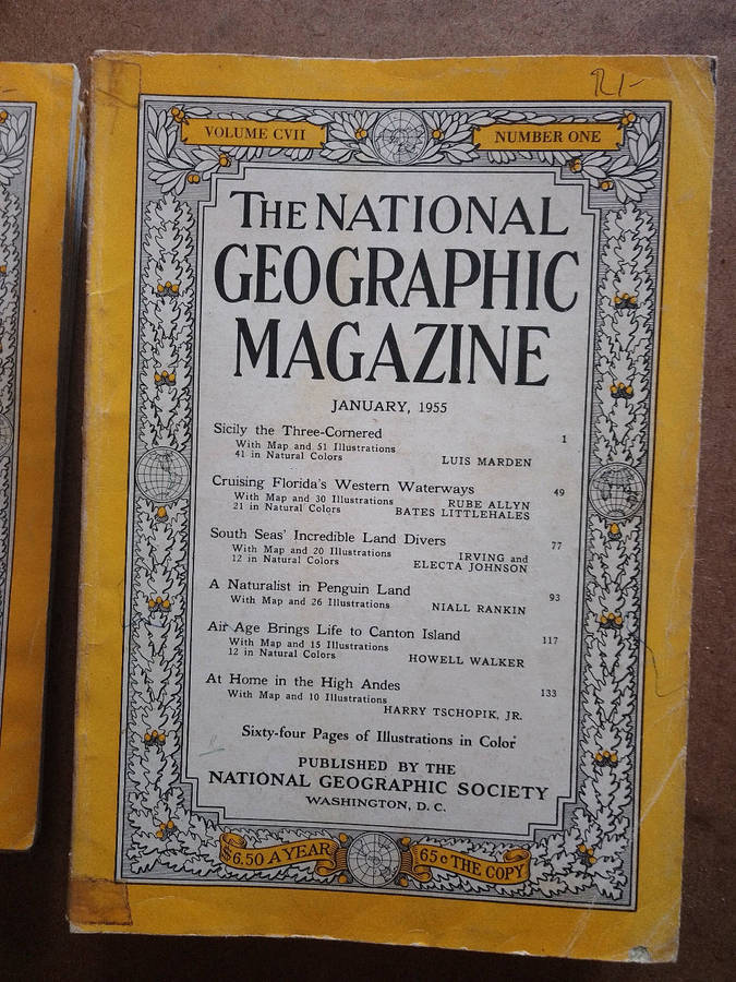 National Geographic Magazines - various years