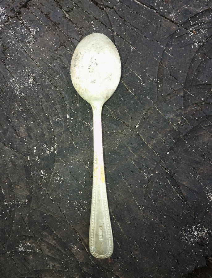 Silver plated spoon