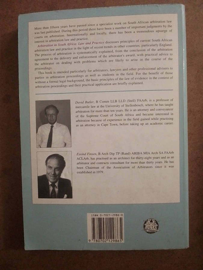 Arbitration in South Africa - Law and Practice