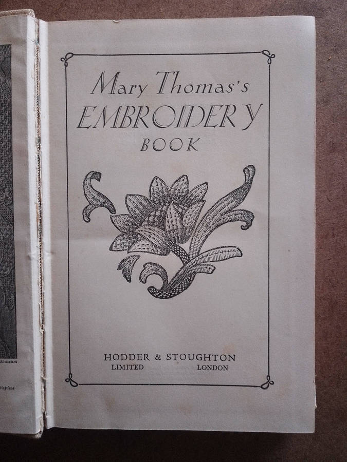 Mary Thomas's Embroidery Book
