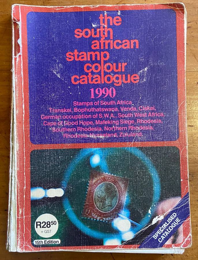 THE SOUTH AFRICAN STAMP COLOUR CATALOGUE 1990 15th EDITION SACC