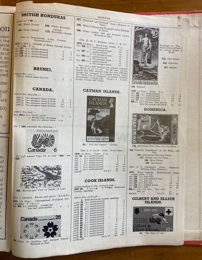 Stanley Gibbons British Commonwealth Stamp Catalogue 1971 - 694 pages