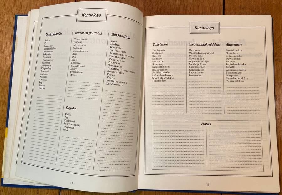 GESINSKOS - Christelle Erasmus en Eric Barnard - 'n Jaarplan-spaarplan - 1st Uitgawe 1993 - RESEPTE.