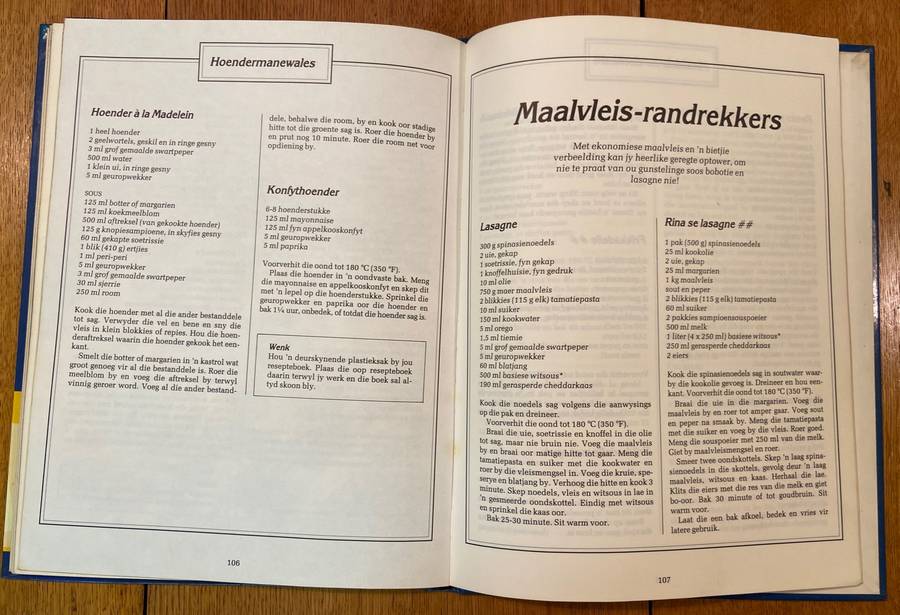 GESINSKOS - Christelle Erasmus en Eric Barnard - 'n Jaarplan-spaarplan - 1st Uitgawe 1993 - RESEPTE.