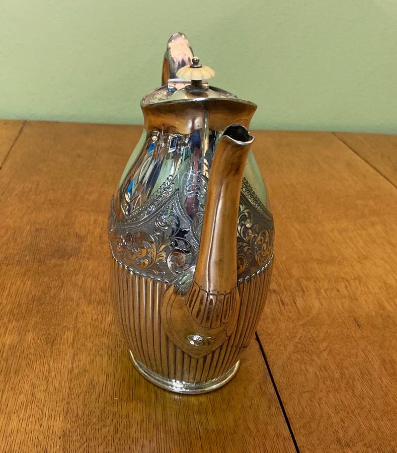 Britannia Metal Teapot Hot Water/Coffee Pot Large Sheffield, England