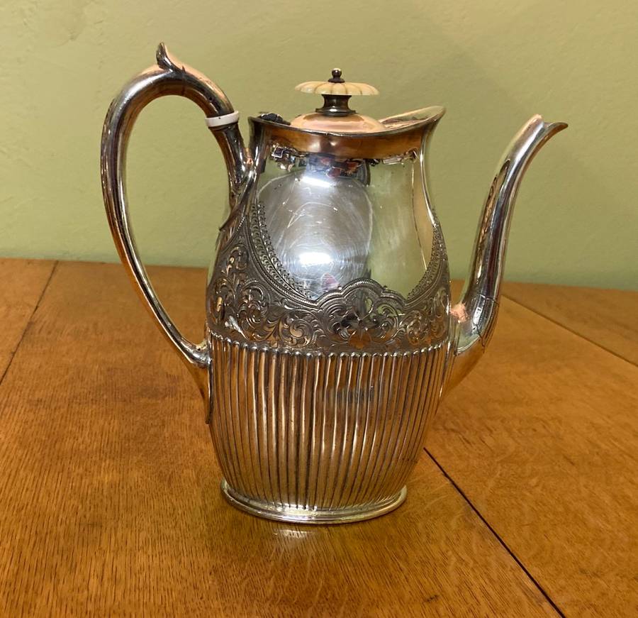 Britannia Metal Teapot Hot Water/Coffee Pot Large Sheffield, England