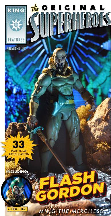 King Features The Original Superheroes Series Ming the Merciless Mint on Card