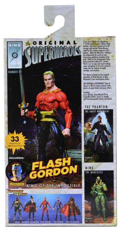 King Features The Original Superheroes Series Flash Gordon Mint on Card