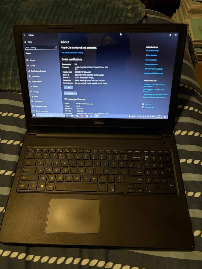 Dell Laptop  Reliable Performance & Excellent for Parts/Stationary Use!