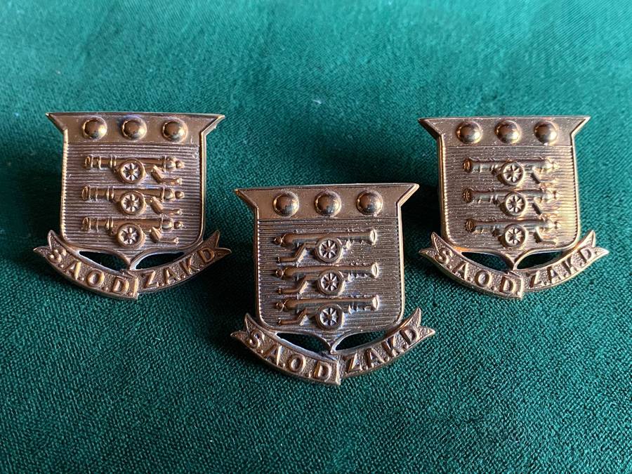 SA ORDNANCE CORPS CAP AND COLLARS-WORN 1923-1926- Z TYPE -LUGS COMPLETE