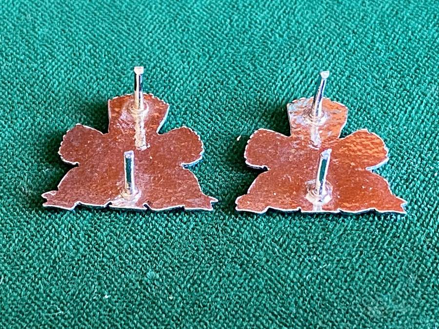 SPECIAL SERVICE BATTALION CHROME-MESS DRESS COLLAR BADGES-PINS INTACT