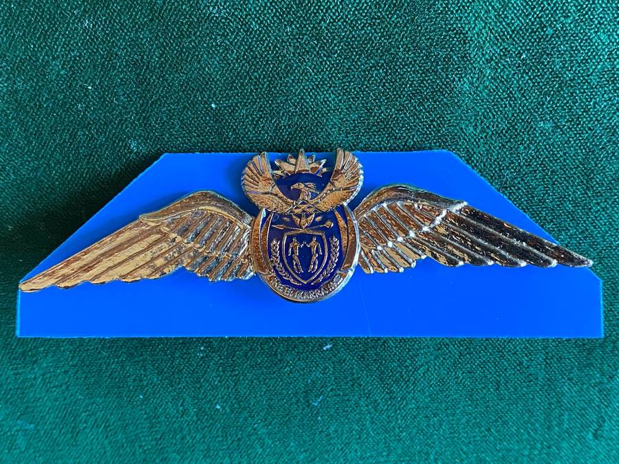 SAAF FULL SIZE PILOTS WING (GOLD)- 2 PINS